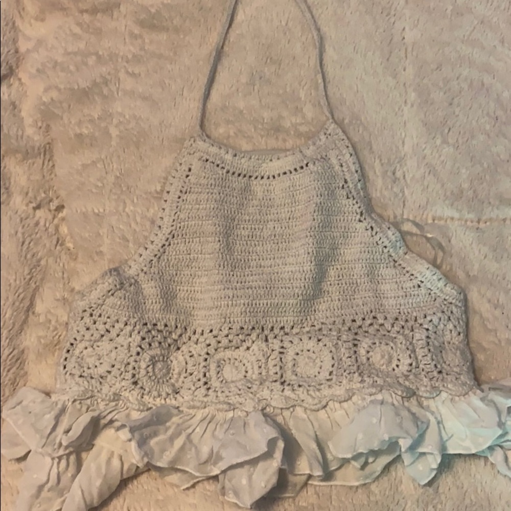 AE Crochet Halter Top